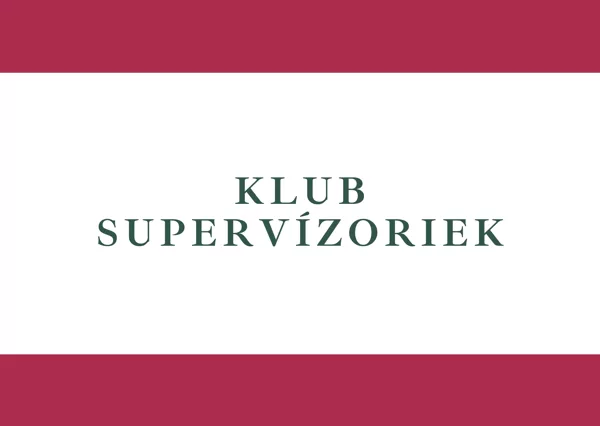 Klub SUPERVÍZORIEK
